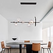 cheap Chandeliers-LED Pendant Light Modern Nordic Circle Globe Design 90 cm Lantern Desgin Chandelier Metal Painted Finishes 110-120V 220-240V