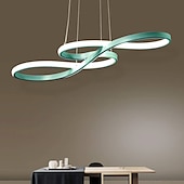 economico Modello a cerchio-lampadario a led 75 cm lampadario dimmerabile acrilico regolabile nota design moderno per la casa soggiorno illuminazione solo dimmerabile con telecomando
