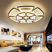 economico Lampade da soffitto con dimmer-plafoniera a led luce della camera da letto controllo app con regolazione continua o controllo off / on lampada da pannello a soffitto in acrilico a tre colori soggiorno minimalista unico ac110v