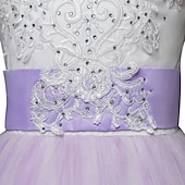 cheap Flower Girl&#039;s Dresses-Flower Girl Dress Girls&#039; Dress Lace Dress Formal Dress Princess Dress Formal Performance Wedding Elegant Vintage Princess Lace Bow Floral Sleeveless Crew Neck White Pink 4-13 Years