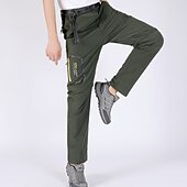 cheap Bottoms-Men&#039;s Convertible Zip Off Pants Hiking Pants Trousers Summer Outdoor Waterproof Breathable Quick Dry Stretchy Pants / Trousers Bottoms Elastic Waist Army Green Dark Grey Elastane Hunting Fishing