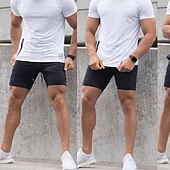 baratos Shorts de moletom-Homens Shorts de moletom Com Cordão Cintura elástica Tecido Respirável Esportes Curto Diário Praia Casual / esportivo Roupa Esportiva Exército verde Preto Micro-Elástica