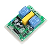 Недорогие Интеллектуальный коммутатор-ac220v 2channal RF беспроводной переключатель дистанционного управления для двигателя / жалюзи / вверх, остановка вниз / 433 МГц