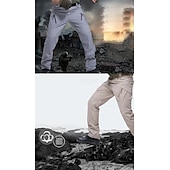abordables Pantalons de Course &amp; Collants-Homme Ripstop Coupe Vent Militaire Noir Vert