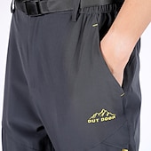 cheap Bottoms-Men&#039;s Convertible Zip Off Pants Hiking Pants Trousers Summer Outdoor Waterproof Breathable Quick Dry Stretchy Pants / Trousers Bottoms Elastic Waist Army Green Dark Grey Elastane Hunting Fishing