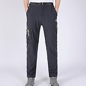 cheap Bottoms-Men&#039;s Convertible Zip Off Pants Hiking Pants Trousers Summer Outdoor Waterproof Breathable Quick Dry Stretchy Pants / Trousers Bottoms Elastic Waist Army Green Dark Grey Elastane Hunting Fishing