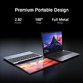 cheap Laptops-CHUWI GemiBook Netbooks 13 inch 2K IPS LPDDR4X 12GB 256GB SSD Computer Intel Celeron Quad Core Laptop with Backlit Keyboard
