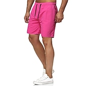 cheap Men&#039;s Swimming Shorts-Men&#039;s Board Shorts Swim Shorts Swim Trunks Beach Shorts Drawstring Elastic Waist Print Solid Color Print Quick Dry Outdoor Knee Length Daily Beach Hawaiian Chino Grass Green Black Micro-elastic