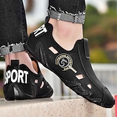preiswerte Outdoor-Sandalen-Herren Loafer &amp; Slip On Lederschuhe Komfort-Müßiggänger Übergrössen Sommer Loafer Wasser-Schuhe Wanderschuhe Sport Brautkleider schlicht Outdoor Täglich Nappaleder Leder Atmungsaktiv Handgemacht