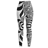 رخيصةأون طماق 3D-نسائي السراويل اليوغا بعقب رفع بنطلون رياضي للبطن خصر عالي تمرين نادي رياضي ركض اللياقه البدنيه الجوارب الدراجات طماق الهندسة رمادي الخريف الشتاء رياضات ألبسة رياضية عالية المرونة