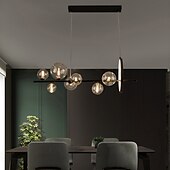 cheap Chandeliers-LED Pendant Light Modern Nordic Circle Globe Design 90 cm Lantern Desgin Chandelier Metal Painted Finishes 110-120V 220-240V