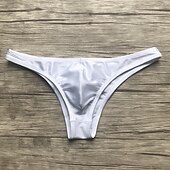 Недорогие Мужское белье и носки-мужские базовые трусы, нижнее белье, эластичные трусы-бикини с низкой талией, сексуальные трусы-бикини до середины бедра, 1 шт., синие, черные, s