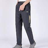 cheap Bottoms-Men&#039;s Convertible Zip Off Pants Hiking Pants Trousers Summer Outdoor Waterproof Breathable Quick Dry Stretchy Pants / Trousers Bottoms Elastic Waist Army Green Dark Grey Elastane Hunting Fishing