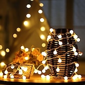 abordables Guirlandes lumineuses USB-Guirlande lumineuse LED en forme d&#039;étoile pour réception de mariage élégante - 1,5 m 10 LED, 3 m 20 LED, guirlande alimentée par USB/batterie pour décoration de vacances en extérieur