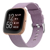 economico Cinturini per orologi Fitbit-Cinturino per orologio  per Fitbit Versa 2 / Versa Lite / Versa SE / Versa Tessuto Nylon Sostituzione Cinghia Chiusura in metallo Regolabili Traspirante Polsino