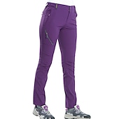 cheap Trousers &amp; Shorts-Women&#039;s Hiking Pants Trousers Summer Outdoor Waterproof Breathable Quick Dry Stretchy Pants / Trousers Bottoms Elastic Waist Dark Grey Violet Camping / Hiking Fishing Climbing S M L XL XXL