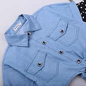 abordables Ensembles pour filles-Fille 3D Pois Ensemble de Vêtements Manche Courte basique Enfants