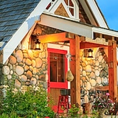 Недорогие Бра-Lightinthebox светодиодный настенный светильник винтажный ретро деревянный металл живопись цветной настенный светильник бра светильник с вилкой длиной 6 футов и выключателем вилка