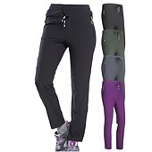 voordelige Bodems-Dames Wandelbroek Zomer Buiten Ademend Sneldrogend Rekken Lichtgewicht Broeken / Regenbroek / Overbroek Kleding Onderlichaam Trekkoord Zak met rits Elastische taille Zwart Paars Elastaan Jagen Vissen