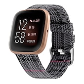economico Cinturini per orologi Fitbit-Cinturino per orologio  per Fitbit Versa 2 / Versa Lite / Versa SE / Versa Tessuto Nylon Sostituzione Cinghia Chiusura in metallo Regolabili Traspirante Polsino