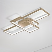 رخيصةأون أضواء السقف القابلة للتعتيم-مصباح سقف ليد بنمط هندسي حديث 90 سم 3-Light Linear Flush Mount