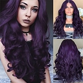 economico Parrucche trendy sintetiche-parrucche marroni per le donne parrucche bionde lunghe oro chiaro parrucche rosa ombre capelli sintetici capelli evidenziati parrucche scure radici 26 pollici