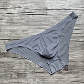 voordelige Herenslips Ondergoed-Voor heren 1 pak Sexy slipje Slip Standaard Nylon Spandex Effen Kleur Lage Taille Klein Zwart Wit