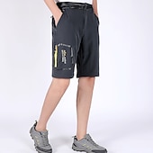 cheap Bottoms-Men&#039;s Convertible Zip Off Pants Hiking Pants Trousers Summer Outdoor Waterproof Breathable Quick Dry Stretchy Pants / Trousers Bottoms Elastic Waist Army Green Dark Grey Elastane Hunting Fishing