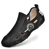 preiswerte Outdoor-Sandalen-Herren Loafer &amp; Slip On Lederschuhe Komfort-Müßiggänger Übergrössen Sommer Loafer Wasser-Schuhe Wanderschuhe Sport Brautkleider schlicht Outdoor Täglich Nappaleder Leder Atmungsaktiv Handgemacht