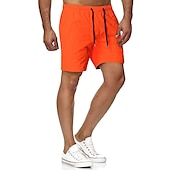 cheap Men&#039;s Swimming Shorts-Men&#039;s Board Shorts Swim Shorts Swim Trunks Beach Shorts Drawstring Elastic Waist Print Solid Color Print Quick Dry Outdoor Knee Length Daily Beach Hawaiian Chino Grass Green Black Micro-elastic