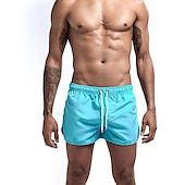 cheap Men&#039;s Swimming Shorts-Men&#039;s Board Shorts Swim Shorts Swim Trunks Elastic Waist Solid Color Quick Dry Short Daily Gym Bathing Chic &amp; Modern Casual / Sporty Black White Micro-elastic