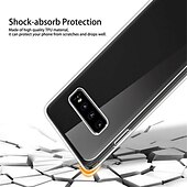 Недорогие Чехлы для Samsung-телефон Кейс для Назначение SSamsung Galaxy S24 S23 S22 S21 S20 Ultra Plus FE A54 A34 A14 A72 S10 Note 20 Ultra S9 А73 А53 A32 Чехол Кристально чистый Прозрачный Ультратонкий Полная защита тела