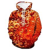 preiswerte 3D Muster-Herren 3D Bier Hoodie Sweatshirt Kapuze Hoodies Pullover Hoodie Sweatshirt Kapuze Langarm Sweatshirt mit Kapuze Mit Kapuze Strassenmode 3D-Druck Party Festtage Bier Festival Gelb Rosa Frühling Sommer