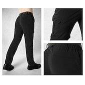お買い得  メンズアクティブパンツ-メンズハイキングパンツブラックパンツコンバーチブルパンツ/ジップオフパンツ無地夏屋外防水通気性速乾性汗を発散させるナイロンパンツ/パンツコンバーチブルパンツボトムスブラックアーミー
