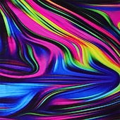 Недорогие Девичье 3D-видение и сияние-Девочки 3D Графика Геометрический принт Контрастных цветов Футболка С короткими рукавами 3D печать Лето Спорт Мода Уличный стиль Дети Атлетический