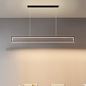 economico Luci Isola cucina-100 cm lampada a sospensione led isola luce forme geometriche lampada a sospensione design singolo metallo stile artistico stile moderno nero artistico led 110-120v 220-240v