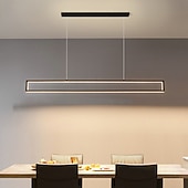 economico Luci Isola cucina-100 cm lampada a sospensione led isola luce forme geometriche lampada a sospensione design singolo metallo stile artistico stile moderno nero artistico led 110-120v 220-240v