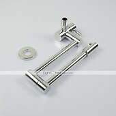 cheap Foldable-Single Handle Kitchen  Faucet Wall Mounted One Hole Rotatable/Foldable/Centerset, Brass Contemporary Kitchen Faucet Only with Cold Water