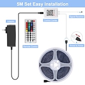 Χαμηλού Κόστους Έλεγχος μέσω WiFi-led strip light rgb bluetooth έξυπνος έλεγχος εφαρμογής 5m 10m 15m 20m 5050smd μουσική συγχρονισμός χρώματος αλλαγή υπνοδωματίου τηλεόραση οπίσθιου φωτισμού πάρτι