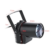 cheap Stage Lights-Party Lights Indoor Mini RGB Stage Light with White Yellow Light Beam LED Pinspot Stage Effect Light Disco Bar Party Accessories