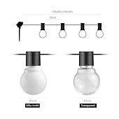 abordables Guirlandes solaires-Guirlande lumineuse LED solaire d&#039;extérieur élégante pour réception de mariage, fête, rétro, G50, étanche, 5 m, 3 m, guirlande lumineuse LED, Noël, mariage, fleur, rue, jardin, extérieur, décoration,