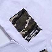 billiga Kläder för pojkar-Pojkar 3D Färgblock Mönster Kamuflasje Sweatshirt &amp; Sweatpants Set Byxset Klädesset Långärmad Grundläggande Ledigt Småbarn 3-12 år Skola Utomhussport Smal