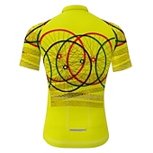 cheap Men&#039;s Jerseys-Men&#039;s Cycling Jersey Short Sleeve Bike Jersey Top with 3 Rear Pockets Mountain Bike MTB Road Bike Cycling Breathable Quick Dry Moisture Wicking Soft Yellow Pink Blue Graphic Polyester Sports Clothing