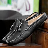 ieftine sandală de rochie-mocasini pentru bărbați din piele naturală – pantofi de șofer clasici cu ciucuri, mocasini casual confortabili pentru afaceri și purtare zilnică