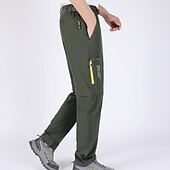 cheap Bottoms-Men&#039;s Convertible Zip Off Pants Hiking Pants Trousers Summer Outdoor Waterproof Breathable Quick Dry Stretchy Pants / Trousers Bottoms Elastic Waist Army Green Dark Grey Elastane Hunting Fishing
