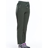 voordelige Bodems-Dames Wandelbroek Zomer Buiten Ademend Sneldrogend Rekken Lichtgewicht Broeken / Regenbroek / Overbroek Kleding Onderlichaam Trekkoord Zak met rits Elastische taille Zwart Paars Elastaan Jagen Vissen