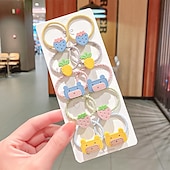 cheap Hair Elastics &amp; Ties-Kids / Toddler Girls&#039; Hair Rope Cartoon Ten-Piece Cute Hair Rope Double Ponytail Hair Tie Girls High Elastic Rubber Band Hair Accessories