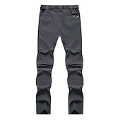 cheap Bottoms-Men&#039;s Convertible Zip Off Pants Hiking Pants Trousers Summer Outdoor Waterproof Breathable Quick Dry Stretchy Pants / Trousers Bottoms Elastic Waist Army Green Dark Grey Elastane Hunting Fishing