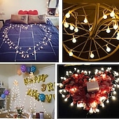 abordables Guirlandes lumineuses USB-Guirlande lumineuse LED en forme d&#039;étoile pour réception de mariage élégante - 1,5 m 10 LED, 3 m 20 LED, guirlande alimentée par USB/batterie pour décoration de vacances en extérieur