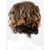preiswerte Herrenperücken-Mode Herren Perücke kurze Seite Knall Colormix wellige synthetische Männer Perücke